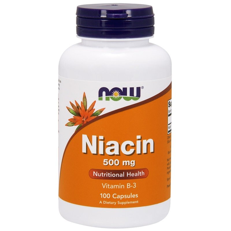 Now Niacin 500 mg /Vitamin B-3/ 100 caps - зображення 1