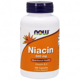 Now Niacin 500 mg /Vitamin B-3/ 100 caps