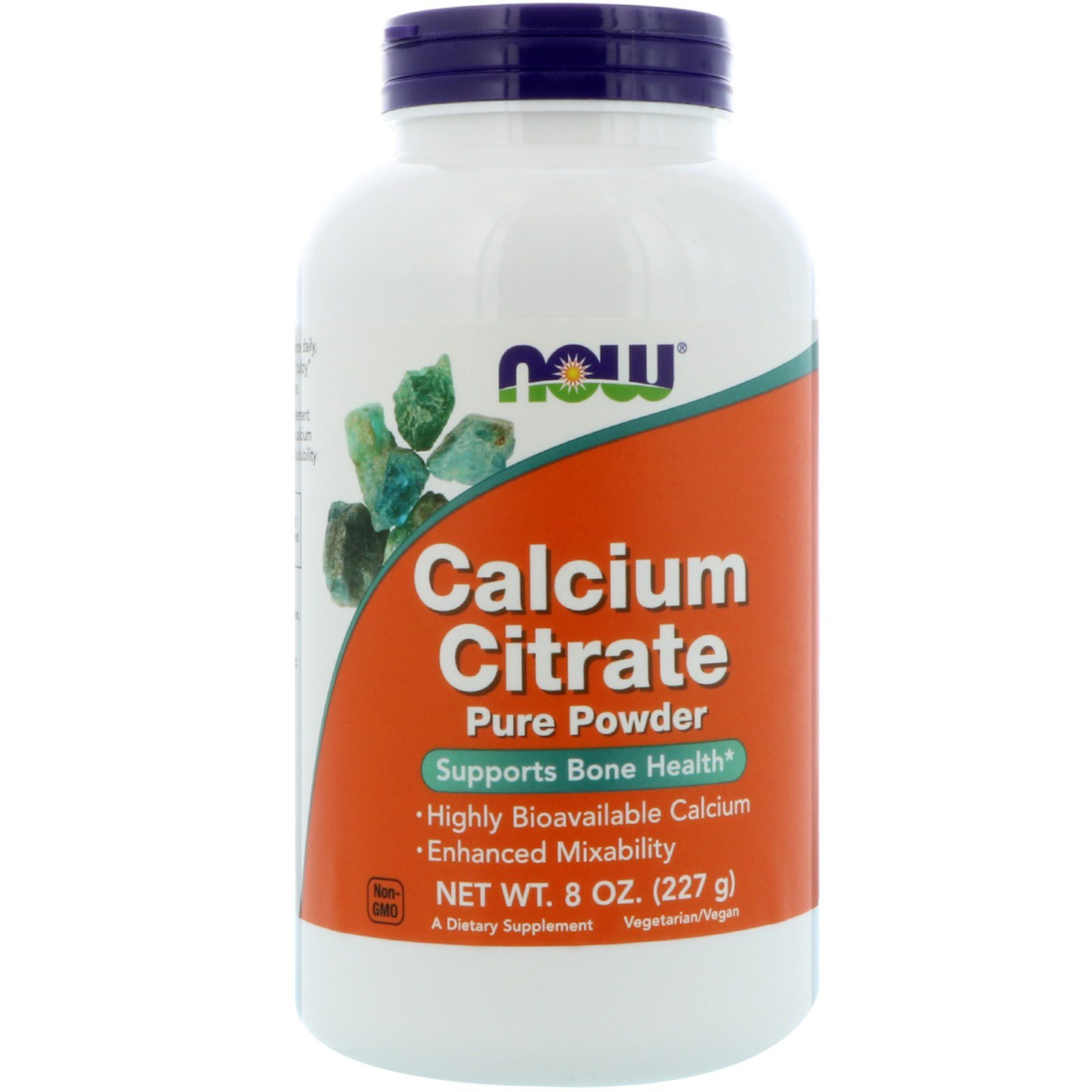 Now Calcium Citrate Pure Powder 227 g /76 servings/ Unflavored - зображення 1