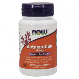 Now Astaxanthin 4 mg 60 caps
