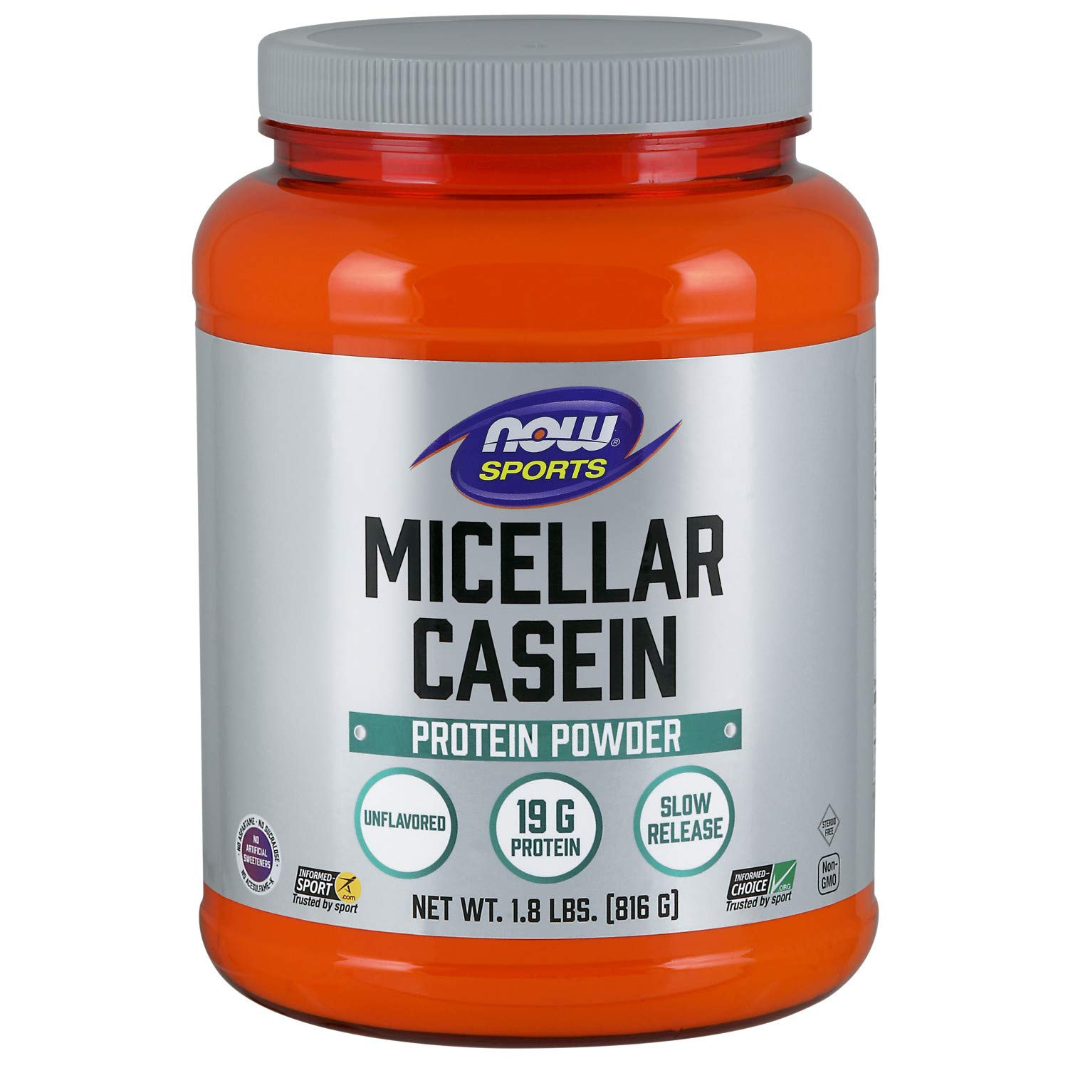 Now Instantized Micellar Casein 816 g /34 servings/ Unflavored - зображення 1