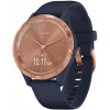 Garmin Vivomove 3s Rose Gold Stainless Steel Bezel w. Navy and Silicone B. (010-02238-03) - зображення 2
