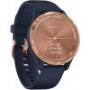 Garmin Vivomove 3s Rose Gold Stainless Steel Bezel w. Navy and Silicone B. (010-02238-03) - зображення 3