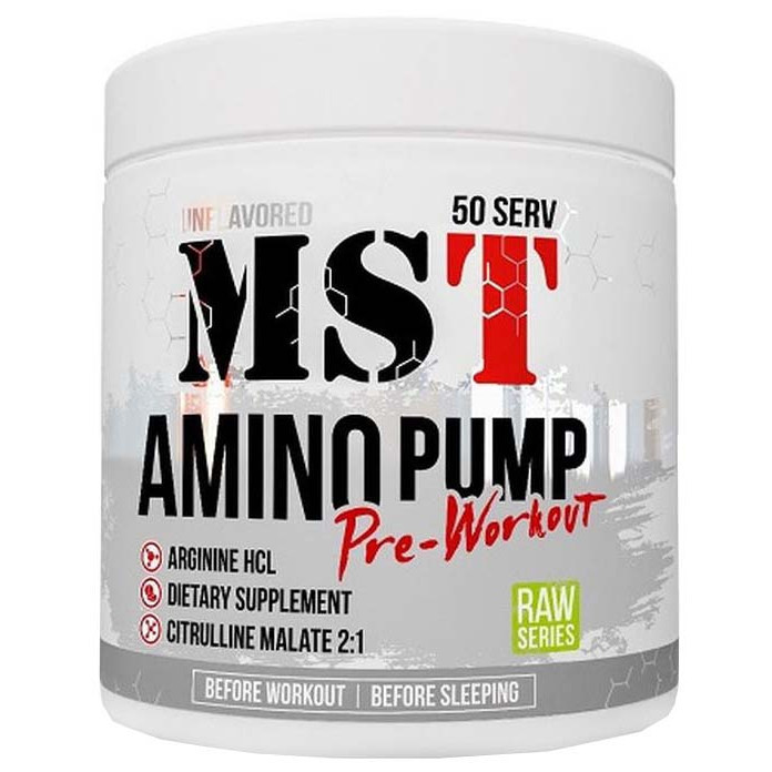 MST Nutrition Amino Pump Pre-Workout 300 g /50 servings/ Unflavored - зображення 1