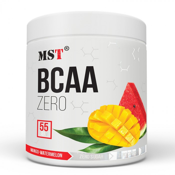 MST Nutrition BCAA Zero 330 g /55 servings/ Mango Watermelon - зображення 1