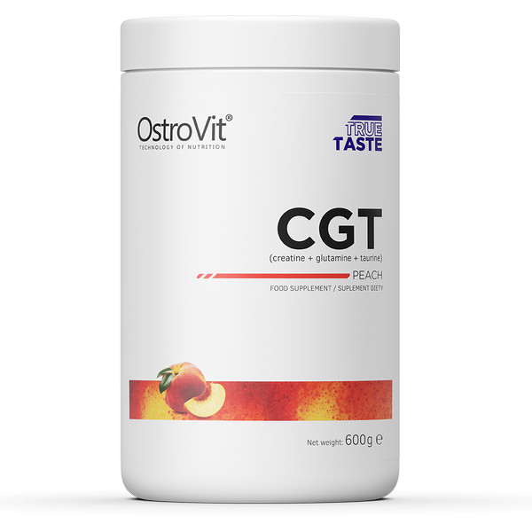 OstroVit CGT /Creatine Glutamine Taurine/ 600 g /30 servings/ Peach - зображення 1