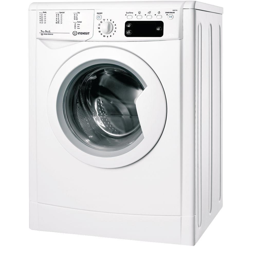 Indesit IWDE 7105 B (EU) купить в интернет-магазине: цены на  стирально-сушильная машина автоматическая IWDE 7105 B (EU) - отзывы и  обзоры, фото и характеристики. Сравнить предложения в Украине: Киев,  Харьков, Одесса, Днепр