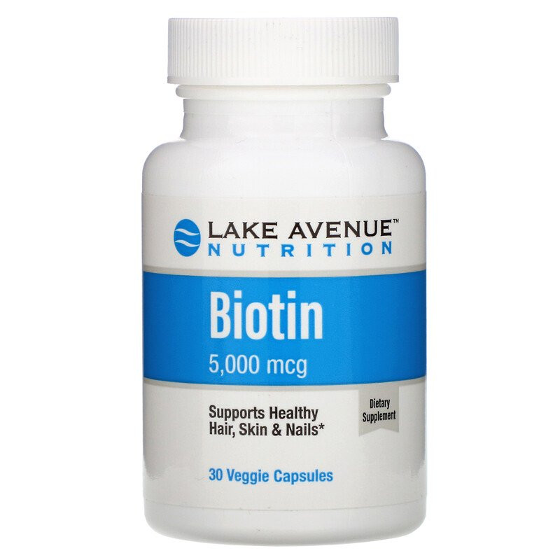 Lake Avenue Nutrition Biotin 5,000 30 caps - зображення 1