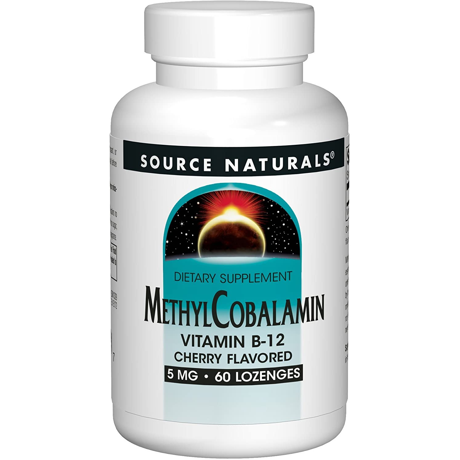 Source Naturals MethylCobalamin /Vitamin B-12/ 5 mg 60 tabs Cherry - зображення 1