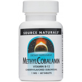   Source Naturals MethylCobalamin /Vitamin B-12/ 1 mg 60 tabs Cherry