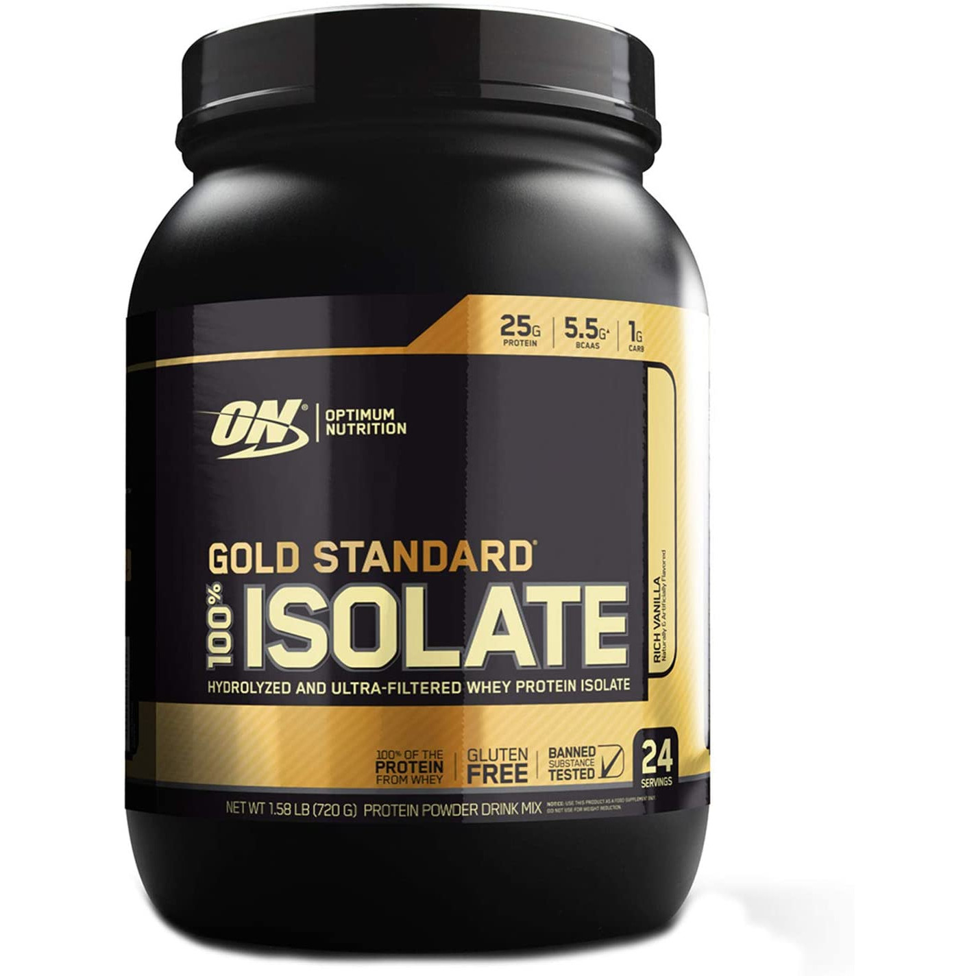 Optimum Nutrition Gold Standard 100% Isolate 720 /24 servings/ Rich Vanilla - зображення 1