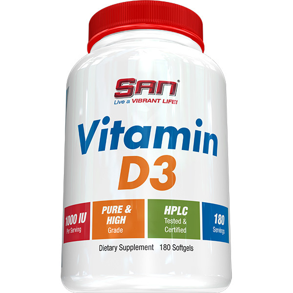 SAN Vitamin D3 1,000 IU 360 caps - зображення 1