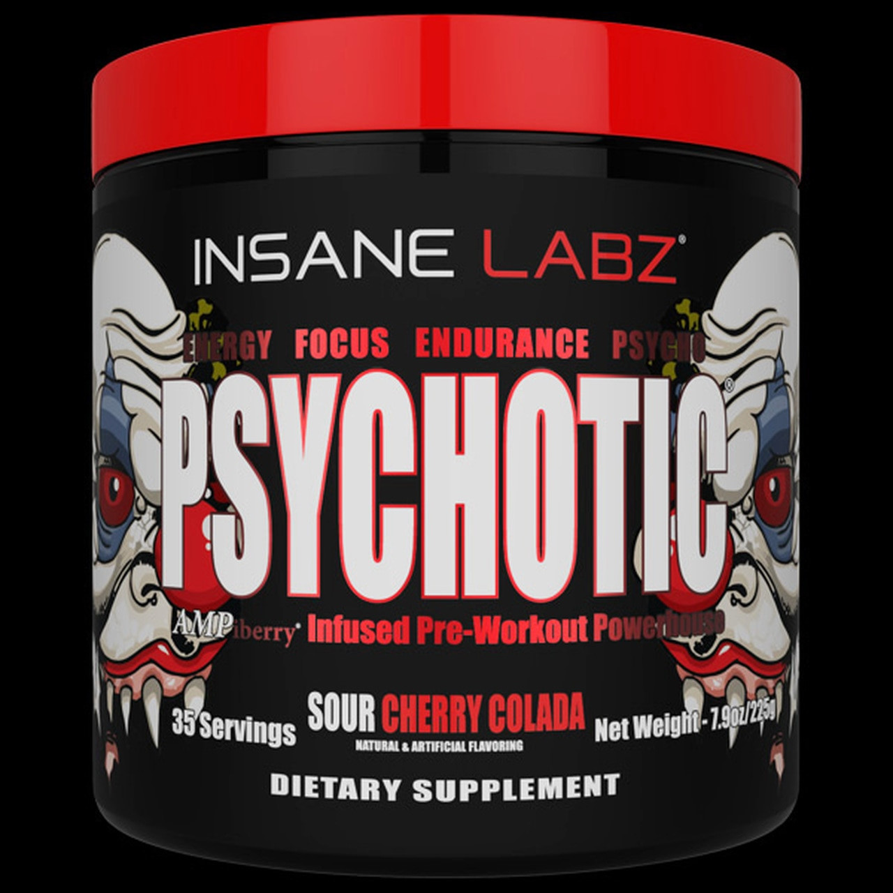 Insane Labz Psychotic 225 g /35 servings/ Sour Cherry Colada - зображення 1