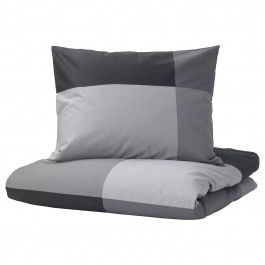IKEA BRUNKRISSLA двуспальный Евро, черный+серый (303.755.30)