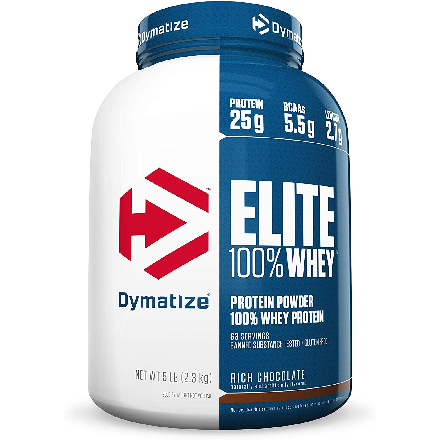 Dymatize Elite 100% Whey 2300 g /63 servings/ Rich Chocolate - зображення 1
