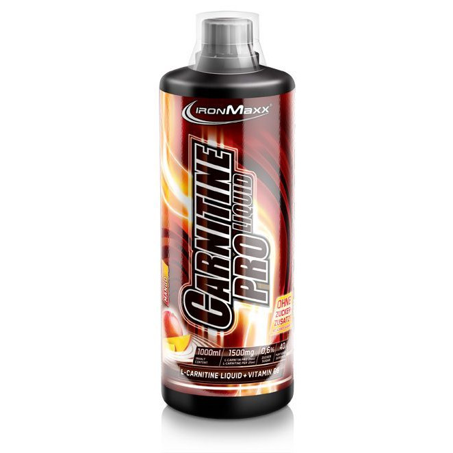 IronMaxx Carnitine Pro Liquid 1000 ml /40 servings/ Mango - зображення 1