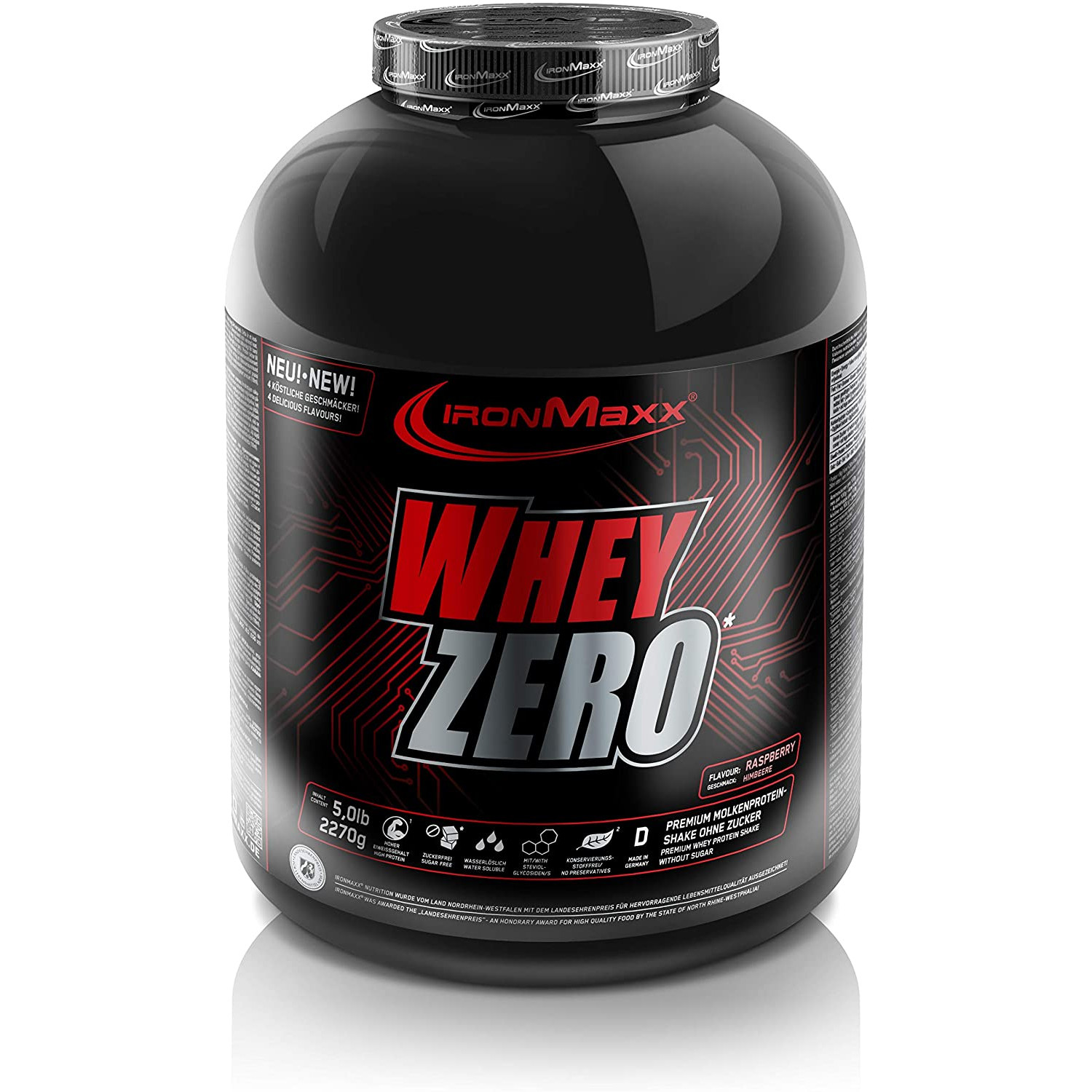 IronMaxx Whey Zero 2270 g /45 servings/ Raspberry - зображення 1