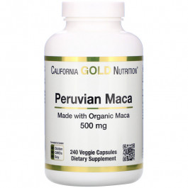 California Gold Nutrition Peruvian Maca 500 mg 240 caps
