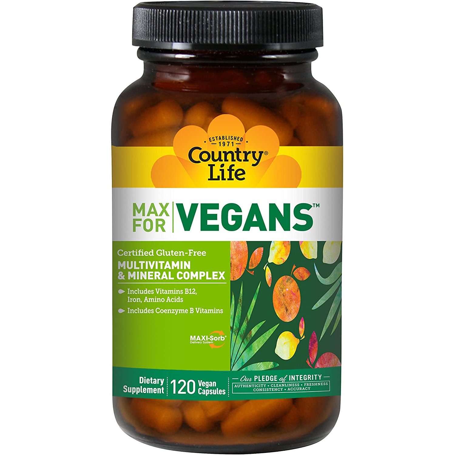Country Life MAX for Vegans 120 caps - зображення 1