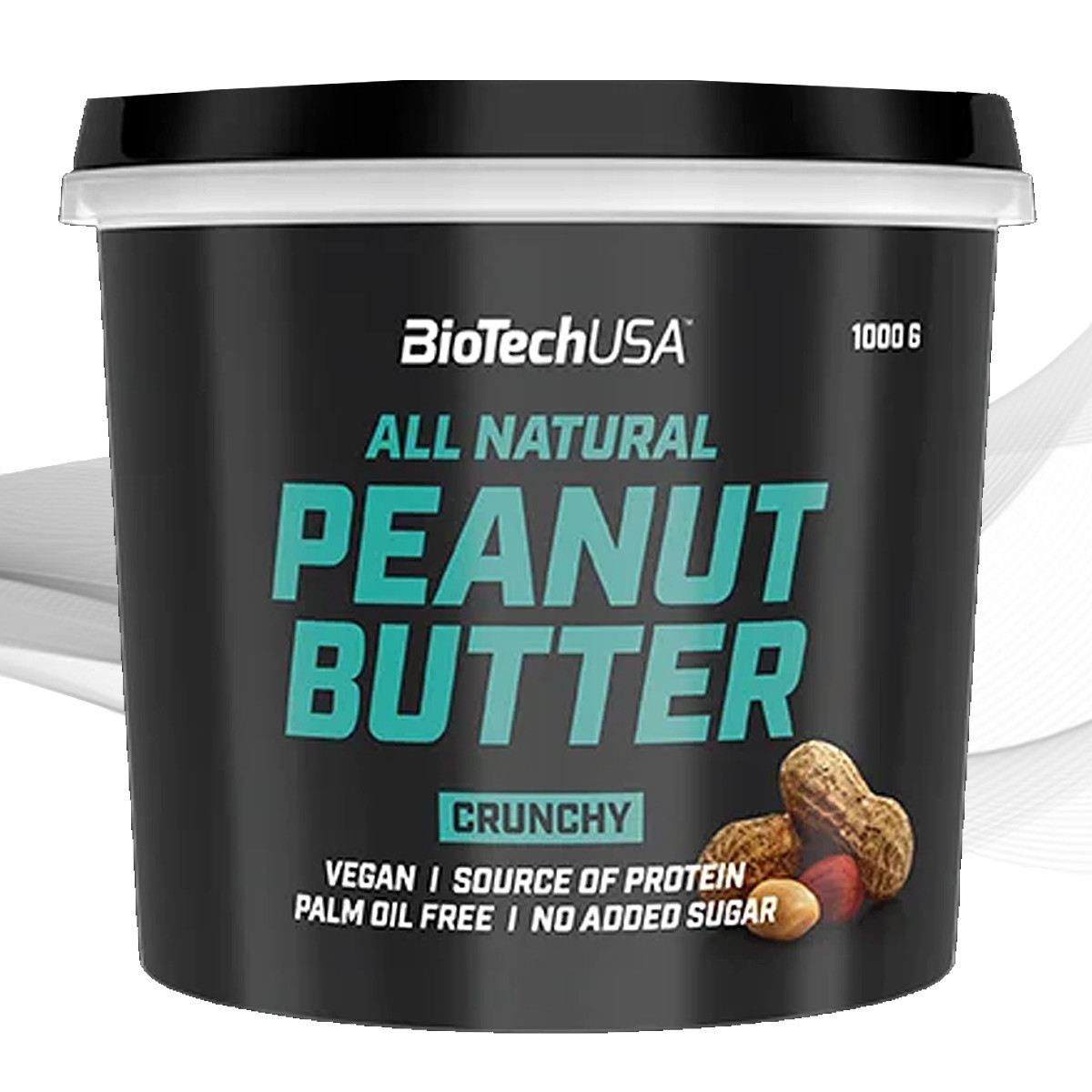 BiotechUSA Peanut Butter 1000 g /40 servings/ Crunchy - зображення 1