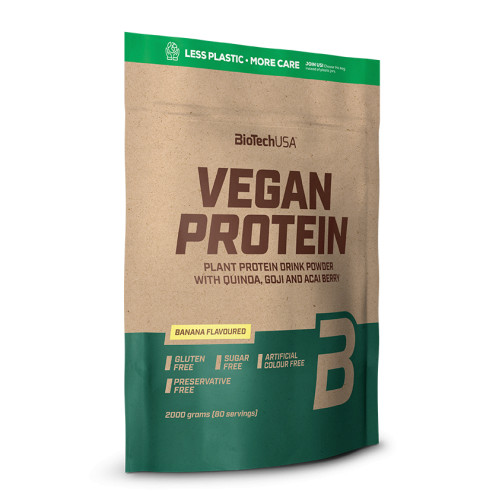 BiotechUSA Vegan Protein 2000 g /80 servings/ Banana - зображення 1