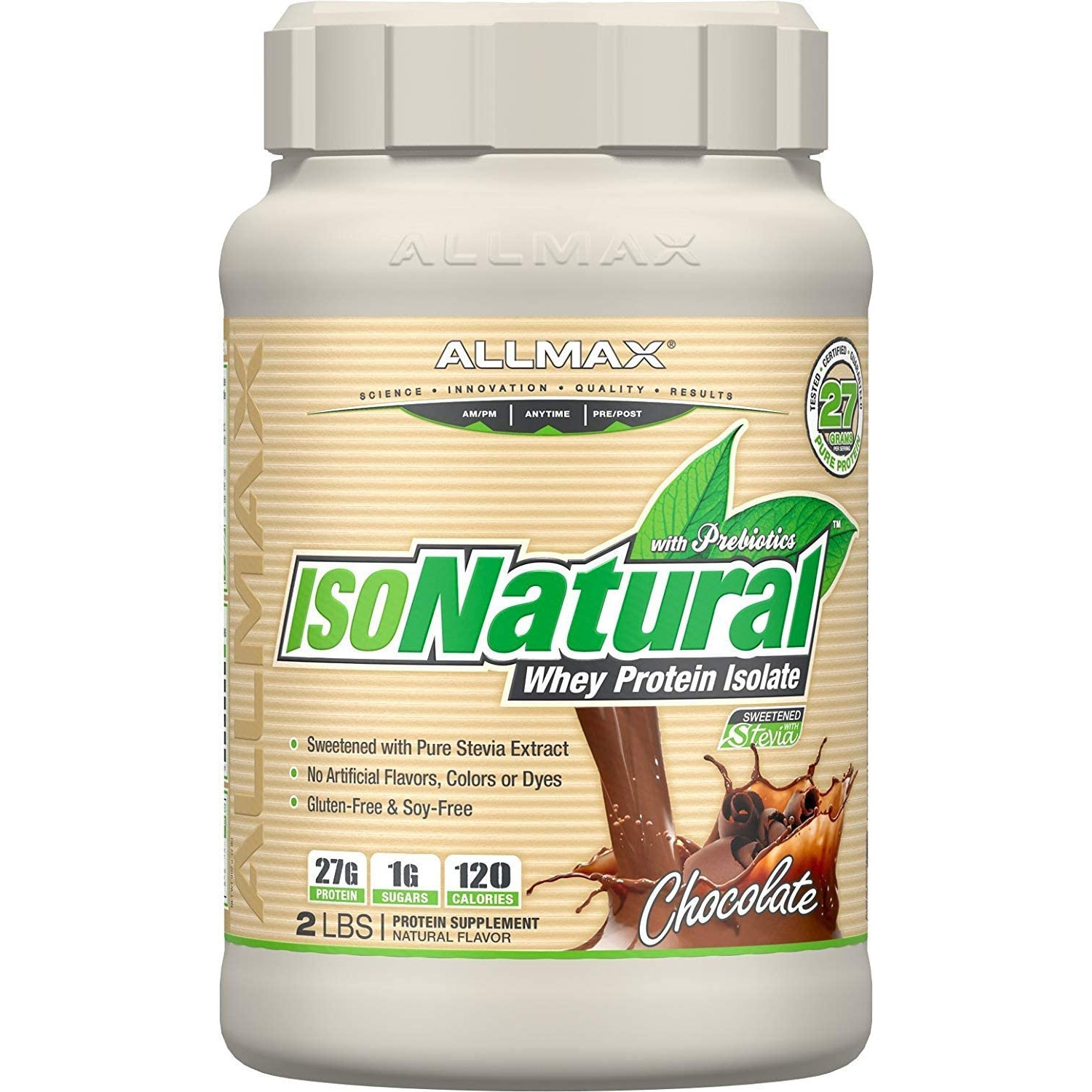Allmax Nutrition ISONatural 907 g /29 servings/ Chocolate - зображення 1