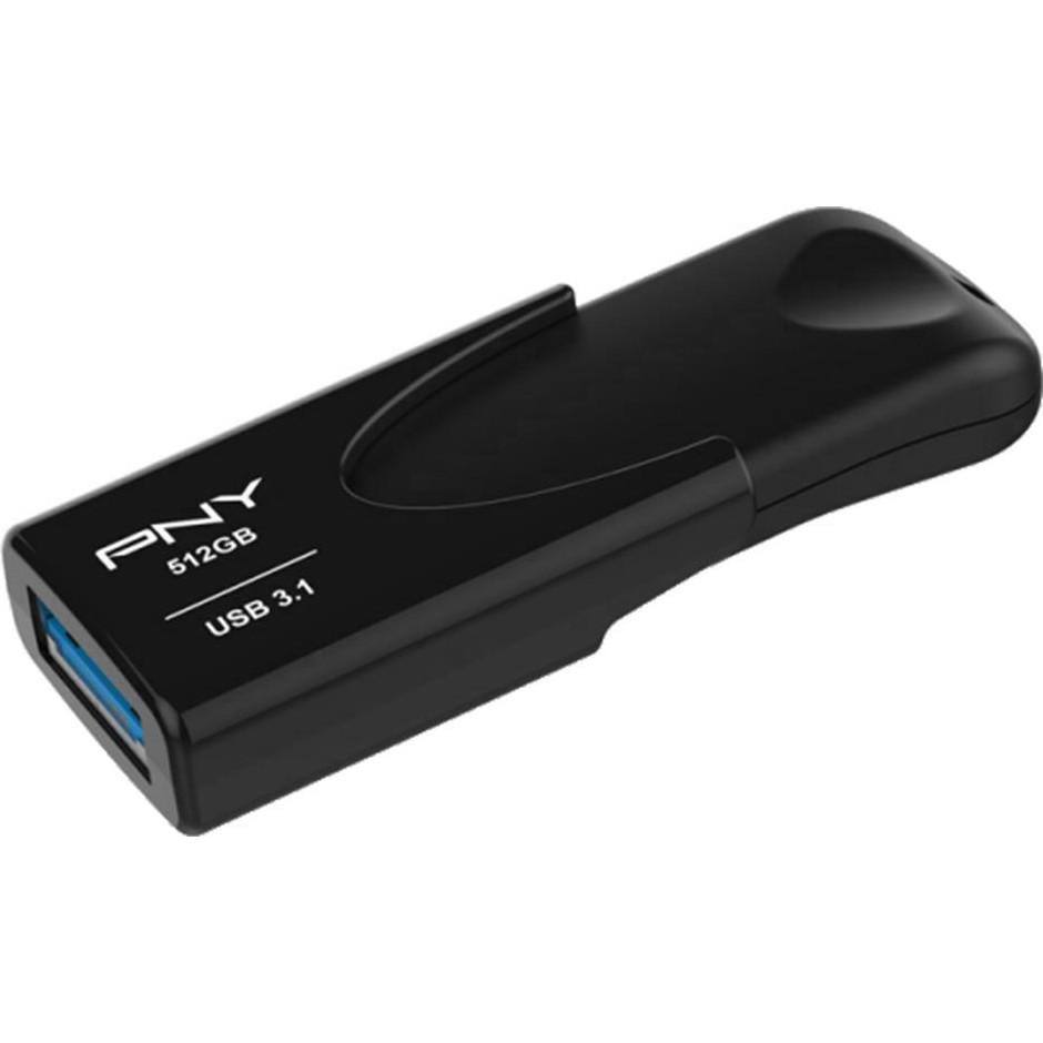 PNY 512 GB Attache 4 USB3.1 Black (FD512ATT431KK-EF) - зображення 1