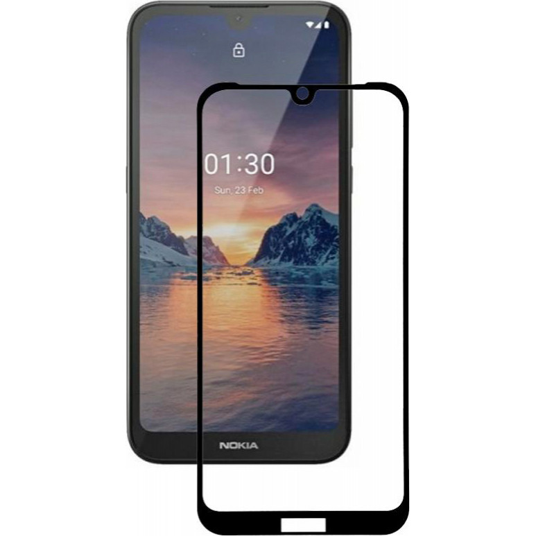 BeCover Защитное стекло для Nokia 1.3 Black (705100) - зображення 1