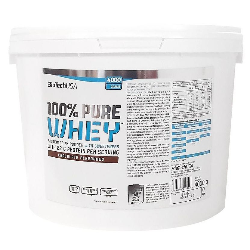 BiotechUSA 100% Pure Whey 4000 g /142 servings/ Hazelnut - зображення 1