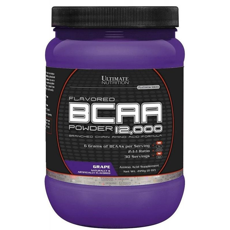 Ultimate Nutrition Flavored BCAA 12,000 Powder 228 g /30 servings/ Fruit Punch - зображення 1