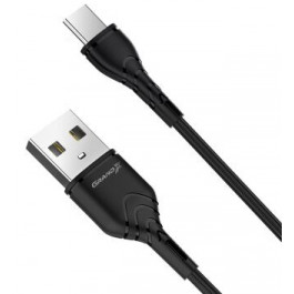 Grand-X USB-type C 3A 1m CU Fast Сharge Black (PC-03B)