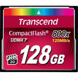 Transcend 128 GB 800X CompactFlash Card TS128GCF800