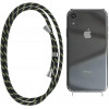 BeCover Силиконовый чехол Strap Apple iPhone 11 Black-Green (704242) - зображення 3