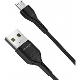 Grand-X USB-micro USB 3A 1m CU Fast Сharge Black (PM-03B)