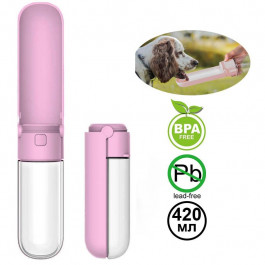 Redminut 420 ml Dog Water Bottle Pink