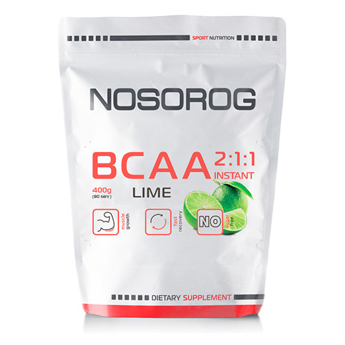 Nosorog BCAA 2:1:1 400 g /80 servings/ Lime - зображення 1
