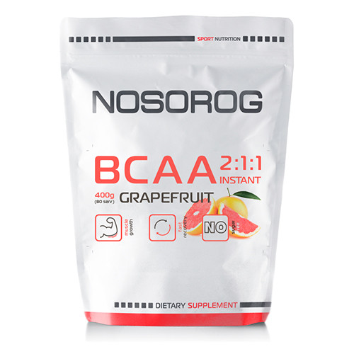 Nosorog BCAA 2:1:1 400 g /80 servings/ Gapefruit - зображення 1