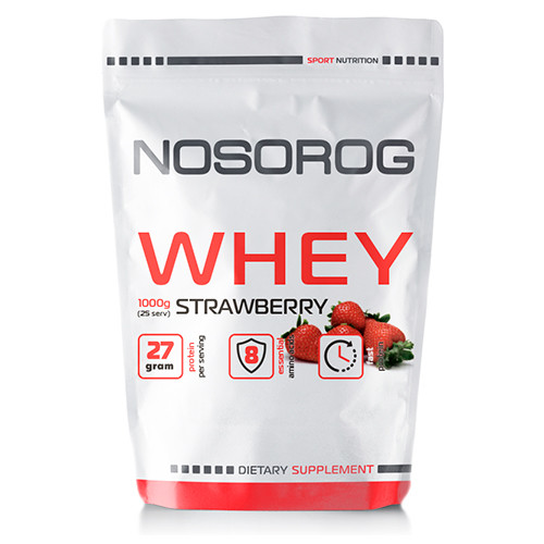 Nosorog Whey 1000 g /25 servings/ Strawberry - зображення 1