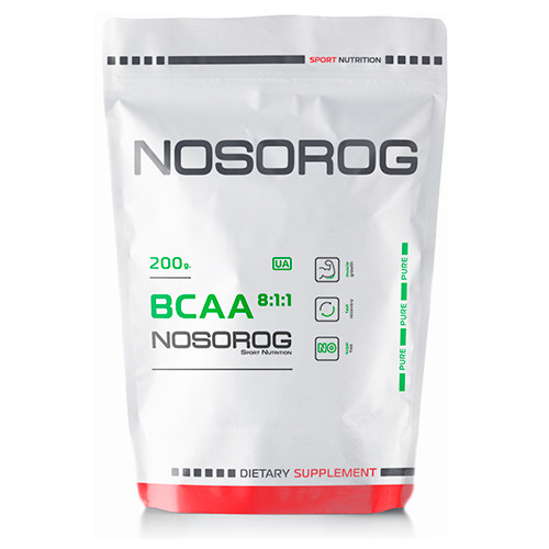 Nosorog BCAA 8:1:1 200 g /40 servings/ Unflavored - зображення 1