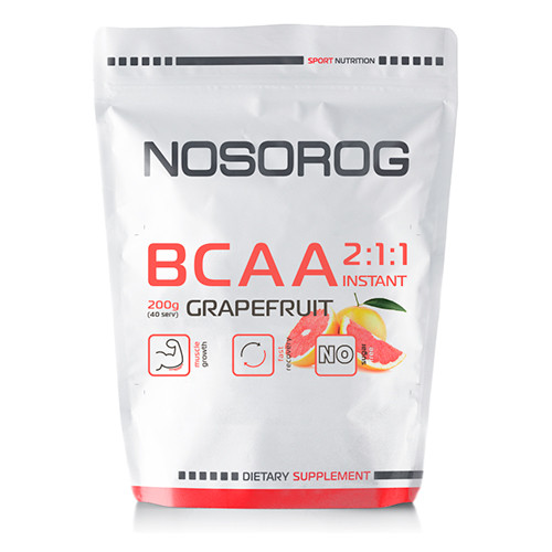 Nosorog BCAA 2:1:1 200 g /40 servings/ Gapefruit - зображення 1