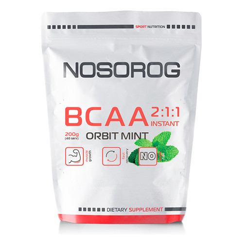 Nosorog BCAA 2:1:1 200 g /40 servings/ Orbit Mint - зображення 1