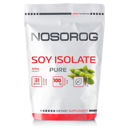 Nosorog Soy Isolate Protein 1000 g /28 servings/ Pure - зображення 1
