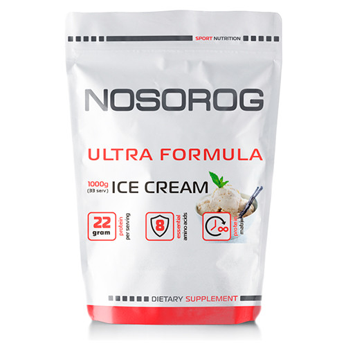 Nosorog Ultra Formula 1000 g /33 servings/ Vanilla Ice Cream - зображення 1