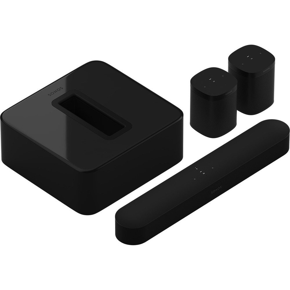 Sonos 5.1. Beam, Sub & One SL Black (BEAM51BLK) - зображення 1