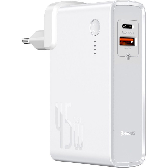 Baseus Power Station 2-in-1 Quick Charger White (PPNLD-C02) - зображення 1