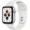 Apple Watch SE GPS 40mm Silver Aluminum Case w. White Sport B. (MYDM2) - зображення 1