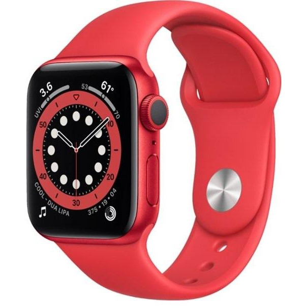Apple Watch Series 6 GPS 40mm (PRODUCT)RED Aluminum Case w. (PRODUCT)RED Sport B. (M00A3) - зображення 1