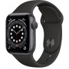 Apple Watch Series 6 GPS 40mm Space Gray Aluminum Case w. Black Sport B. (MG133) - зображення 1
