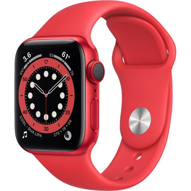 Apple Watch Series 6 GPS + Cellular 40mm (PRODUCT)RED Aluminum Case w. (PRODUCT)RED Sport B. (M02T3) - зображення 1