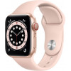 Apple Watch Series 6 GPS + Cellular 40mm Gold Aluminum Case w. Pink Sand Sport B. (M02P3) - зображення 1